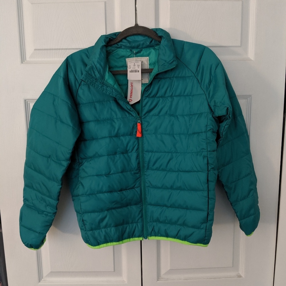 NWT Crew Cuts Primaloft Jacket in Emerald